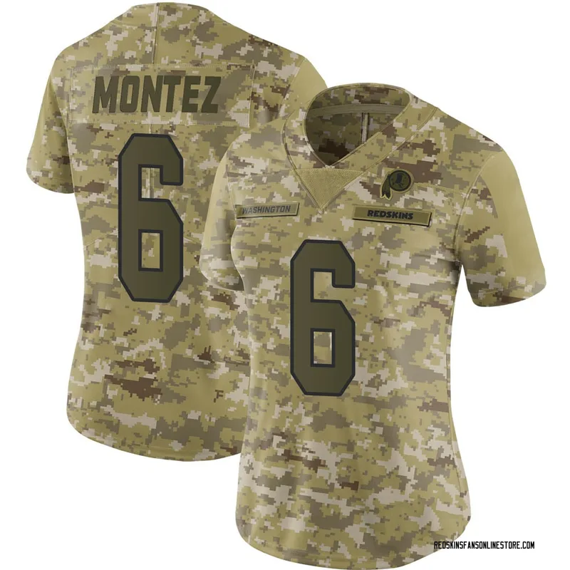 Women's Washington Football Team Steven Montez Camo ...